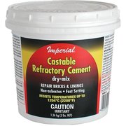 Imperial Refractory Cement, Solid, Light Brown, 12 lb Tub KK0062